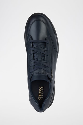 Baskets en cuir Cordusio - Bleu marine