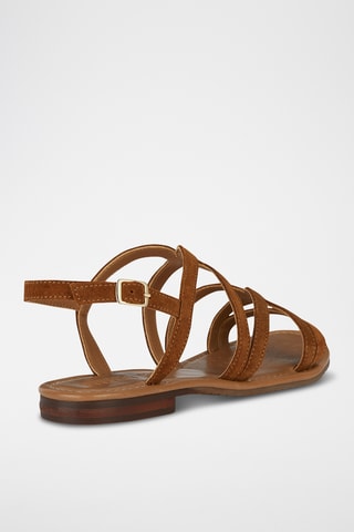 Sandales en nubuck Sozy - Marron
