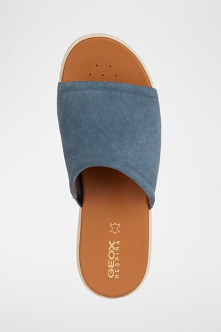 Sandales à talons compensées en nubuck Xan2.2S  - Bleu