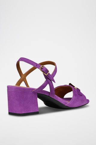 Sandales à talons en cuir New Eraklia 50  - Violet