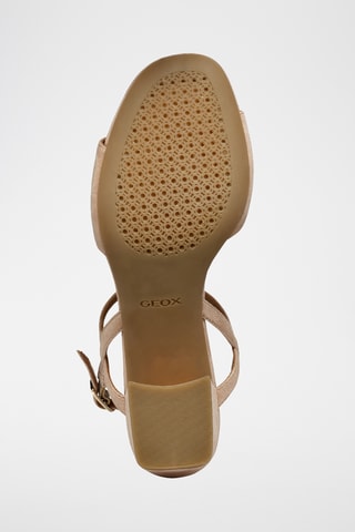 Sandales à talons en cuir New Eraklia 50  - Nude