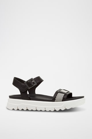 Sandales plateformes en cuir Xan2.1S  - Noir