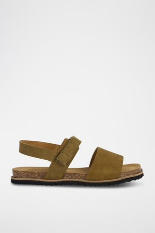 Sandales en nubuck Leuca - Kaki