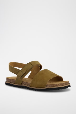 Sandales en nubuck Leuca - Kaki