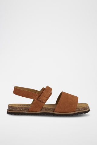Sandales en nubuck Leuca - Marron