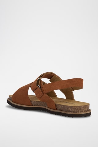 Sandales en nubuck Leuca - Marron