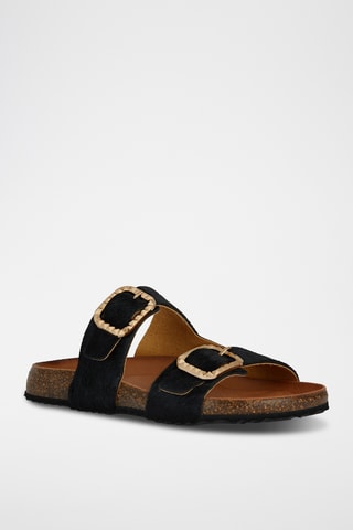 Sandales en cuir New Brionia  - Noir