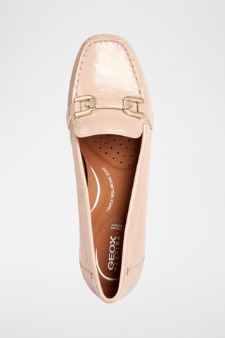Mocassins vernis en cuir Annytah  - Nude