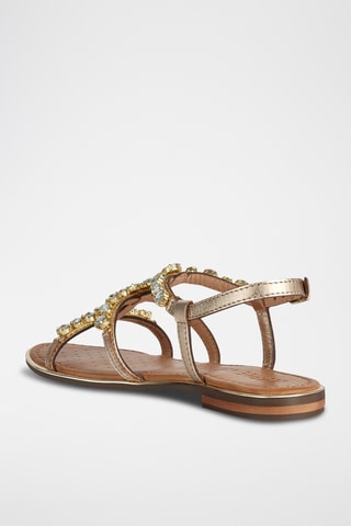 Sandales en cuir Sozy Plus  - Doré