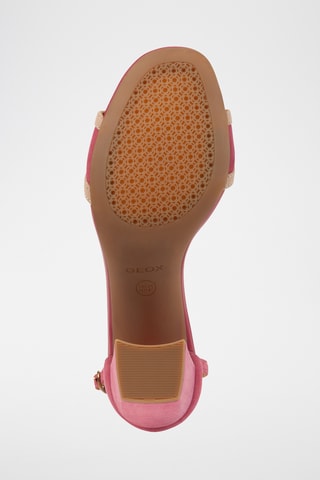 Sandales à talons en nubuck New Eraklia 80 - Rose
