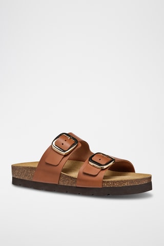 Sandales en cuir Brionia High - Marron