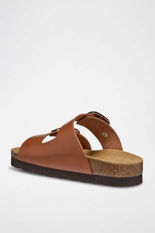 Sandales en cuir Brionia High - Marron