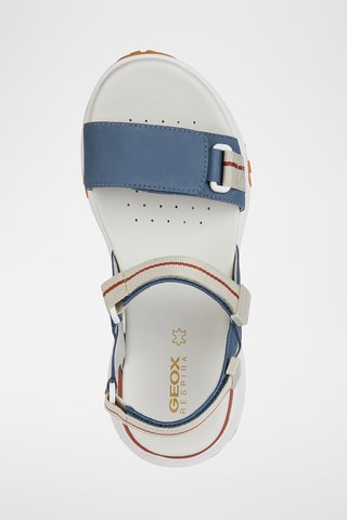 Sandales à talons en cuir nubuck Sorapis + Grip  - Bleu