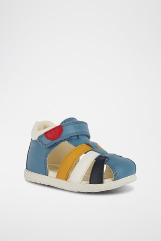 Sandales montantes en cuir  Macchia  - Bleu