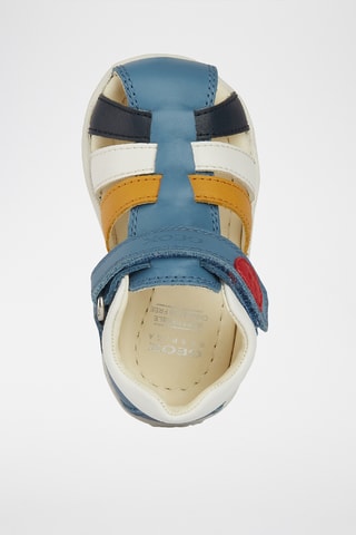 Sandales montantes en cuir  Macchia  - Bleu