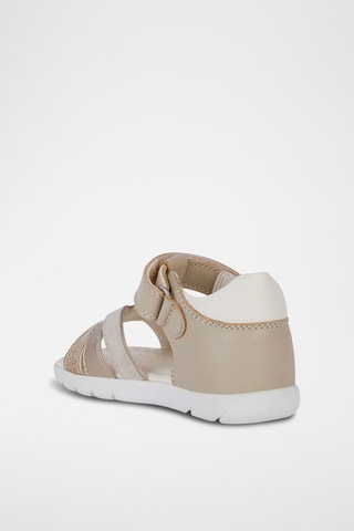 Sandales montantes en cuir Alul  - Beige