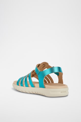 Sandales en cuir  Soleima - Turquoise