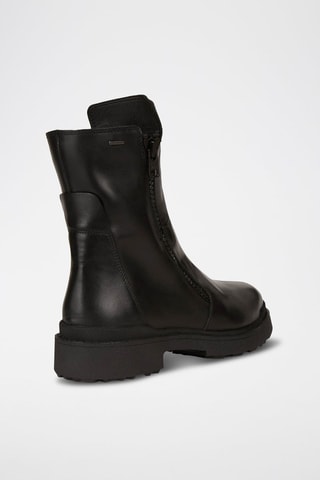 Bottines fourrées en cuir nappa Nevegal - Noir