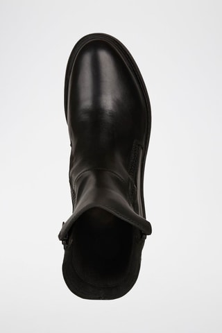 Bottines fourrées en cuir nappa Nevegal - Noir