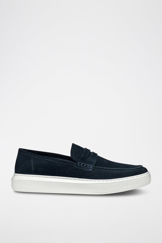Mocassins en nubuck Deiven - Bleu