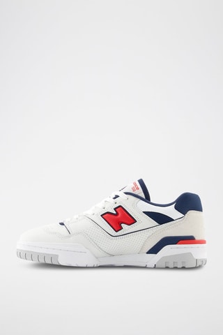 Sneakers en cuir 550  - Blanc, bleu et rouge