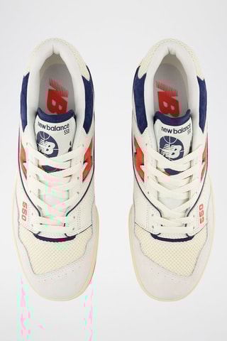 Sneakers en cuir 550  - Beige, blanc et bleu