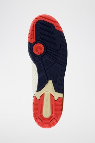 Sneakers en cuir 550  - Beige, blanc et bleu