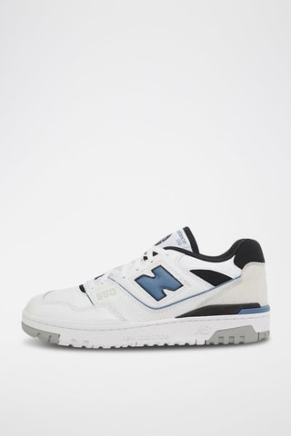 Sneakers en cuir 550  - Blanc, bleu et noir