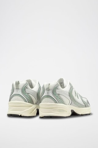 Baskets en mesh synthétique U530  - Blanc, gris et noir