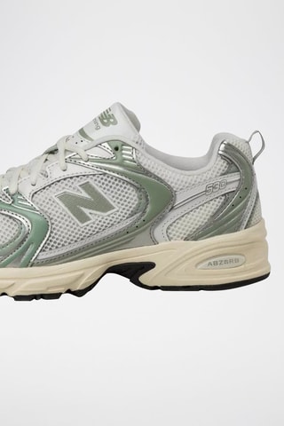 Baskets en mesh synthétique U530  - Blanc, gris et noir