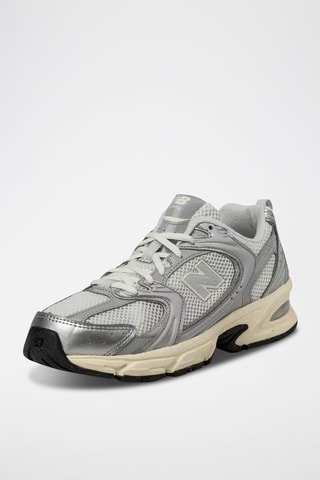 Baskets en mesh synthétique U530  - Beige, blanc et noir