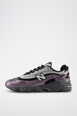 Baskets en nubuck M1000  - Gris, noir et violet
