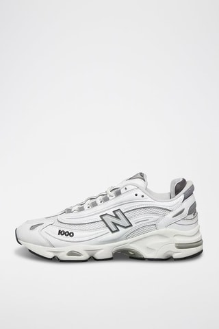 Baskets en nubuck M1000  - Blanc, gris et noir