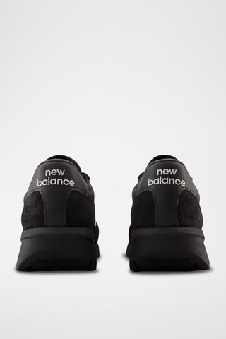 Baskets en cuir U370 - Beige et noir