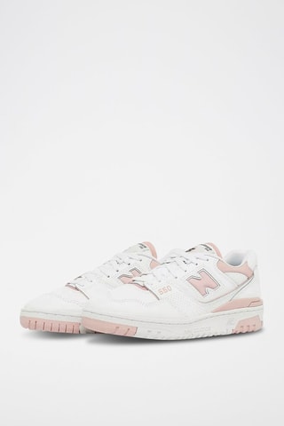 Baskets en cuir 550  - Blanc et rose