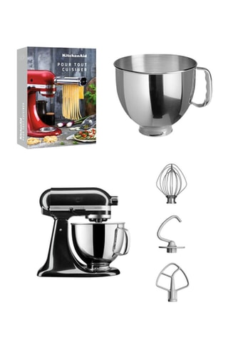 Robot pâtissier multifonctions Artisan - 4,8 l + Bol pour robot pâtissier en acier inoxydable et Livre "Pour tout cuisiner"