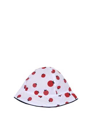 Dubbelzijdig Bobhoedje Wit en Rood