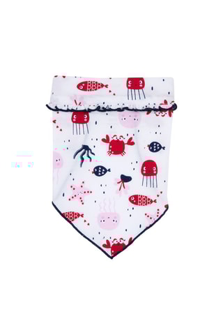 Bandana. Wit en Rood