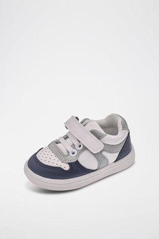 Sneakers - Wit en Donkerblauw
