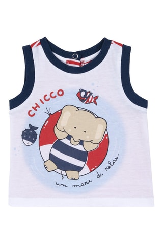 Hemd Wit en Marineblauw