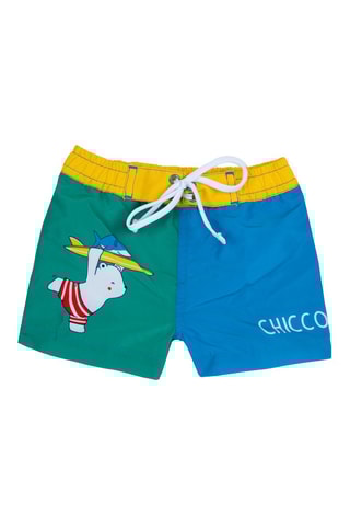 Zwemshort Lichtgroen en Hemelsblauw