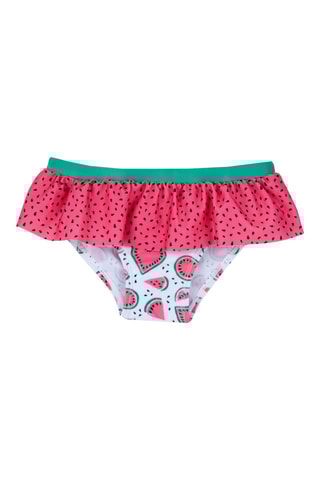 Bikinibroekje- Wit en Roze