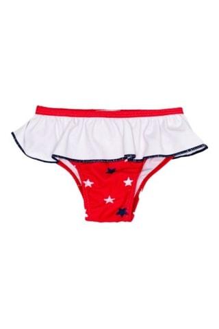 Bikinibroekje. Rood en Wit