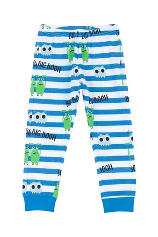 Pyjamabroek - Wit en Lichtblauw