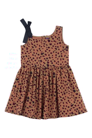 Jurk - Bruin en Zwart