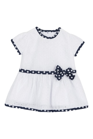 Jurk met Engelse borduursels - Wit