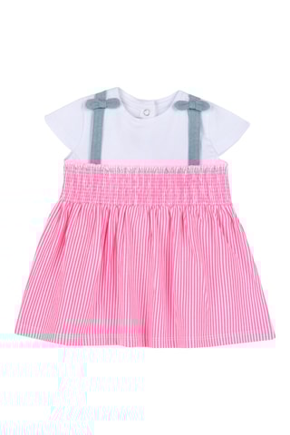 Jurk Trompe-l'œil - Roze