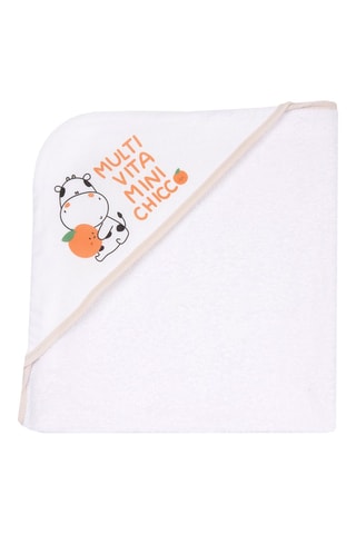 Badcape met Capuchon - Wit