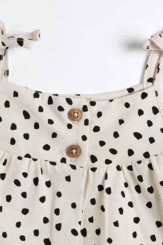 Tuinbroek - Wit en Bruin