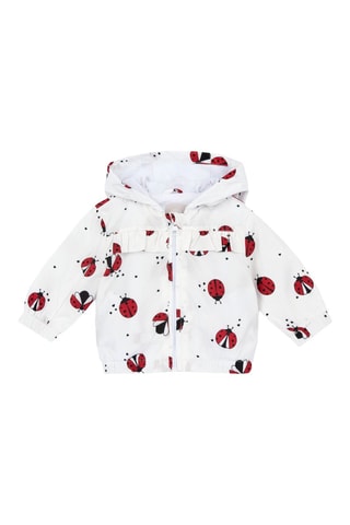 Gewatteerde Jas met Capuchon - Wit